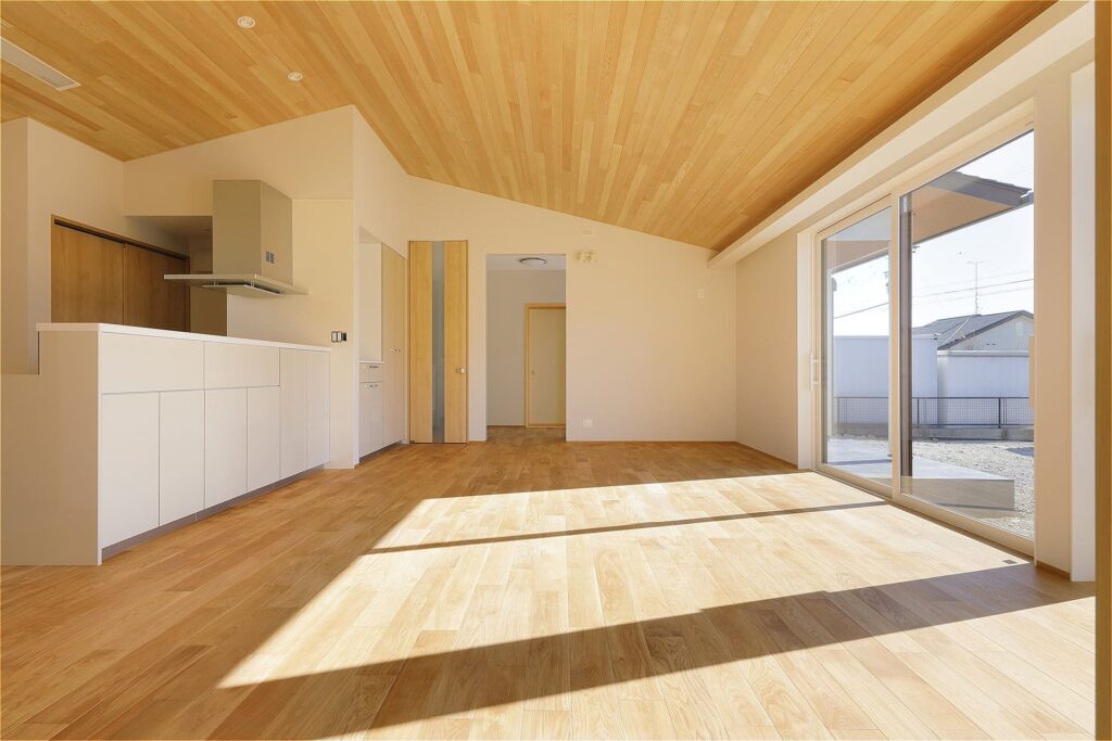 オークを使用したリビング