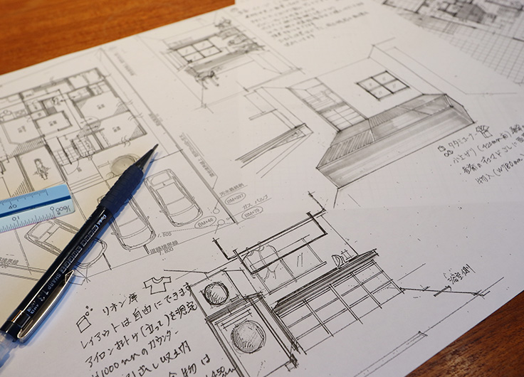 手書きの図面