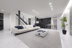 生活感を見せない、80坪の大空間×ホテルライクな住まい