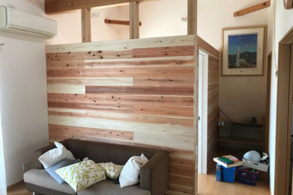 リフォーム後に個室ができたリビング