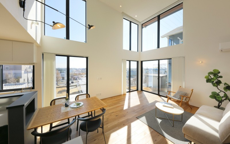 断熱、気密性能が優れている家のリビング