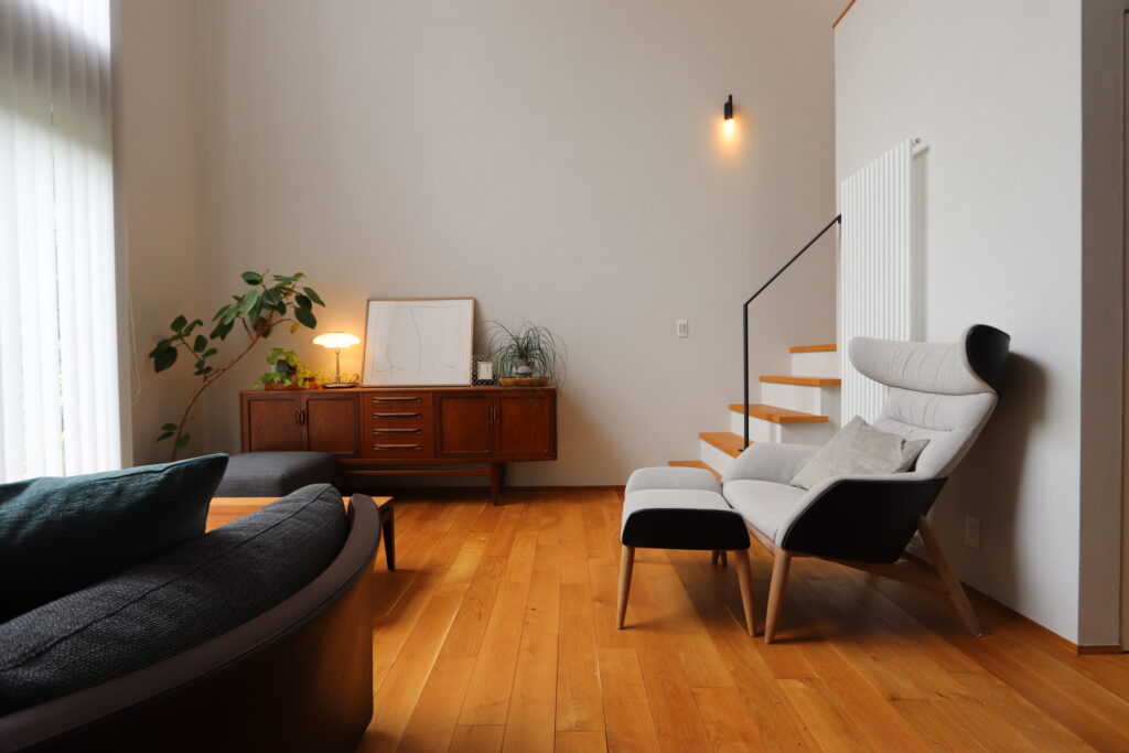 床暖房で暖かいリビング