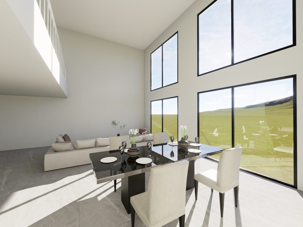 ココハウスでSE構法を使用して建てたリビング