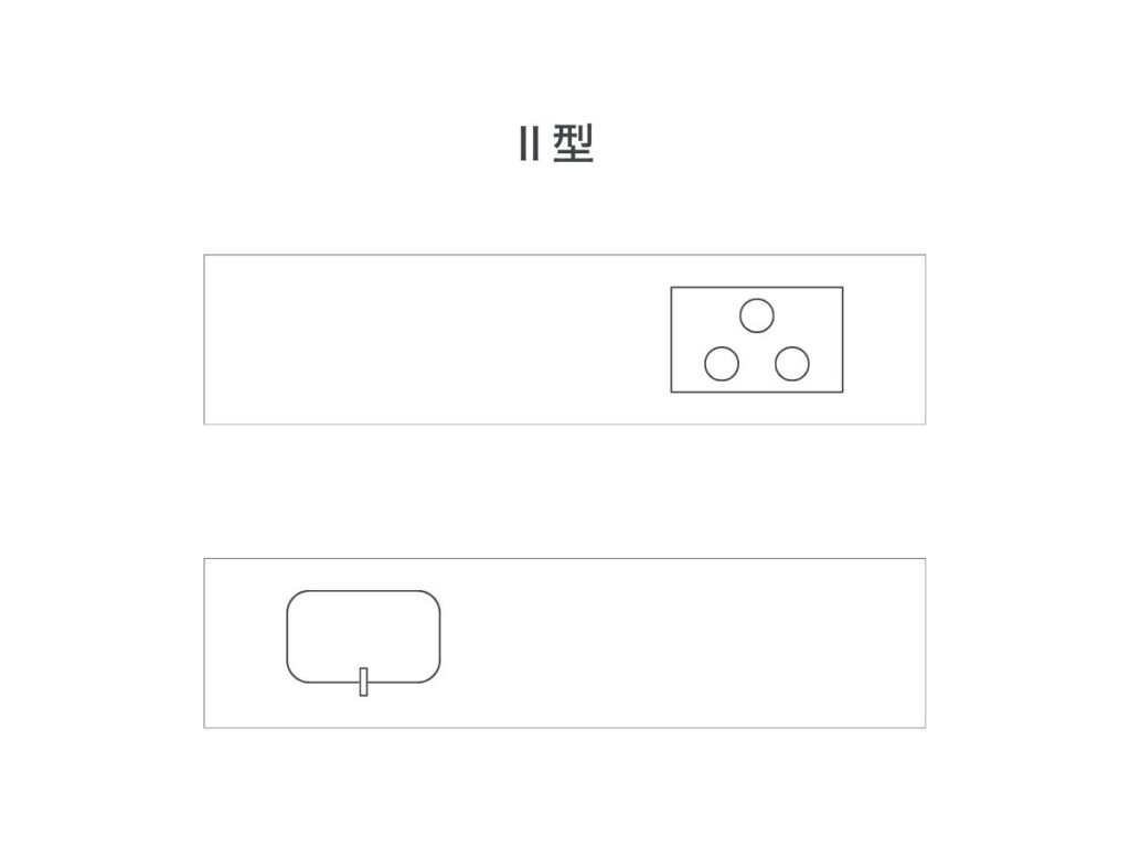 Ⅱ型キッチンの図