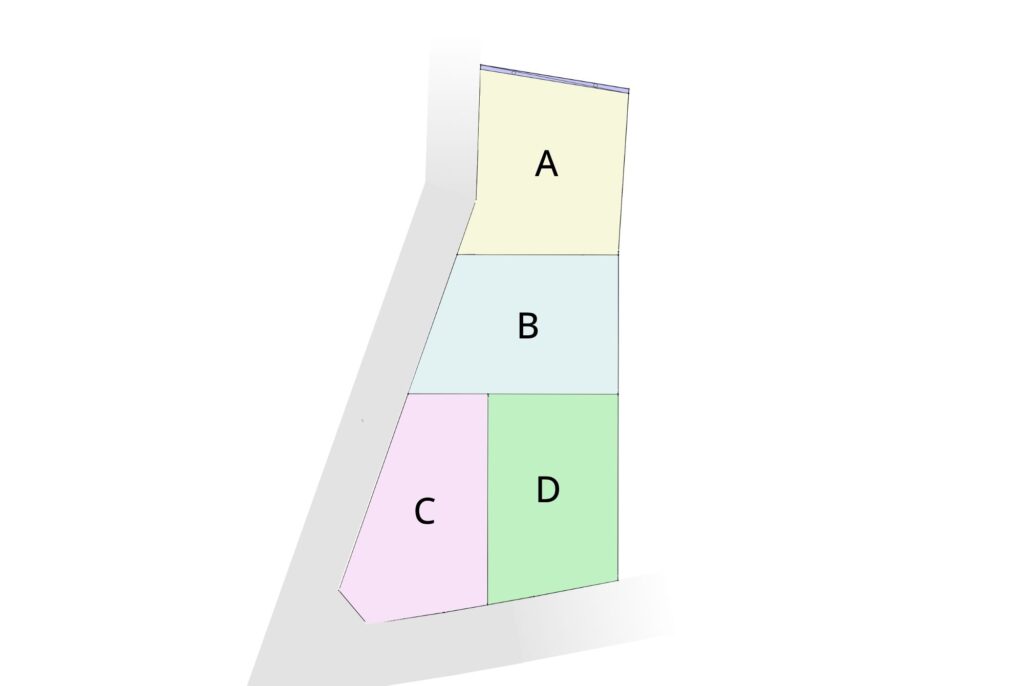 萩丘分譲地区画全体図