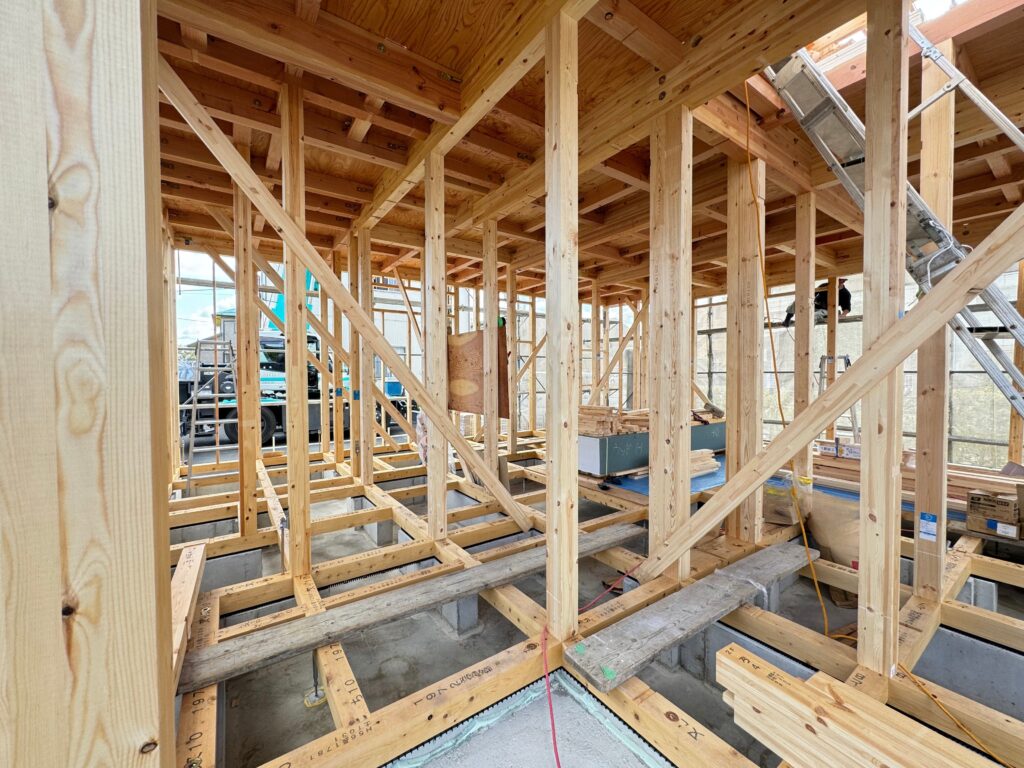 在来工法で建てた家の構造